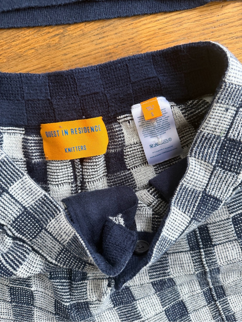 Guest In Residence Navy Gingham Set - Picture 4 of 5